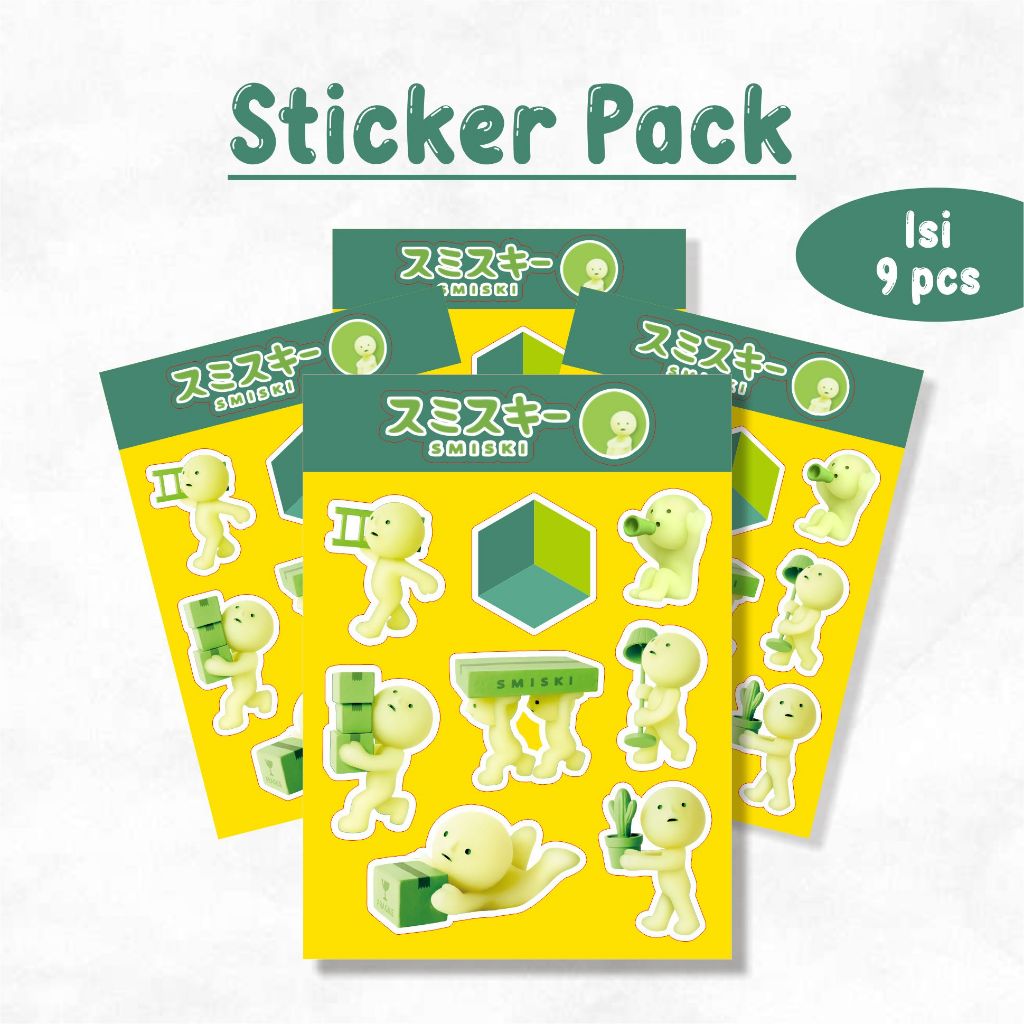 

Smiski Moving Series Sticker Pack Cutting Waterproof Glossy Tumbler Diary PhoneCase Laptop Notebook