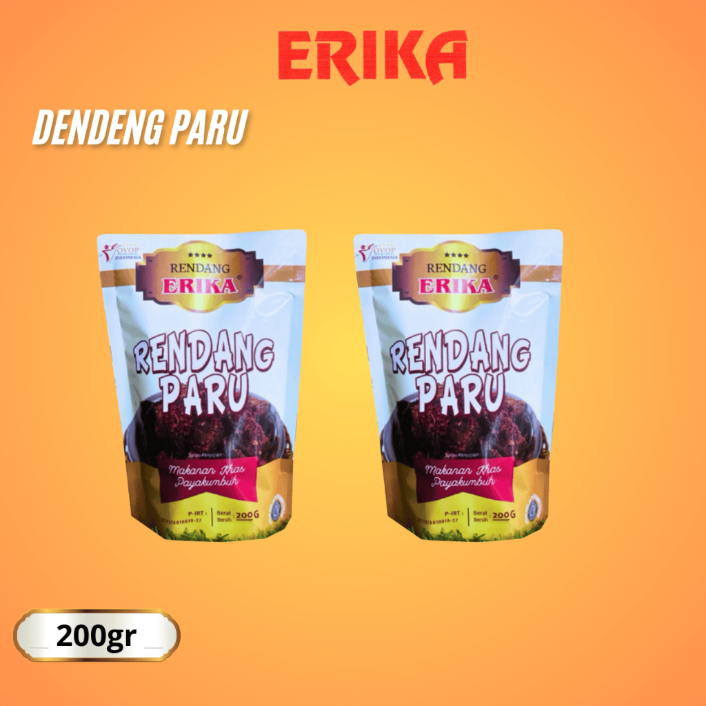 

ERIKA - 2 Pcs Rendang Paru 200gr Khas Padang