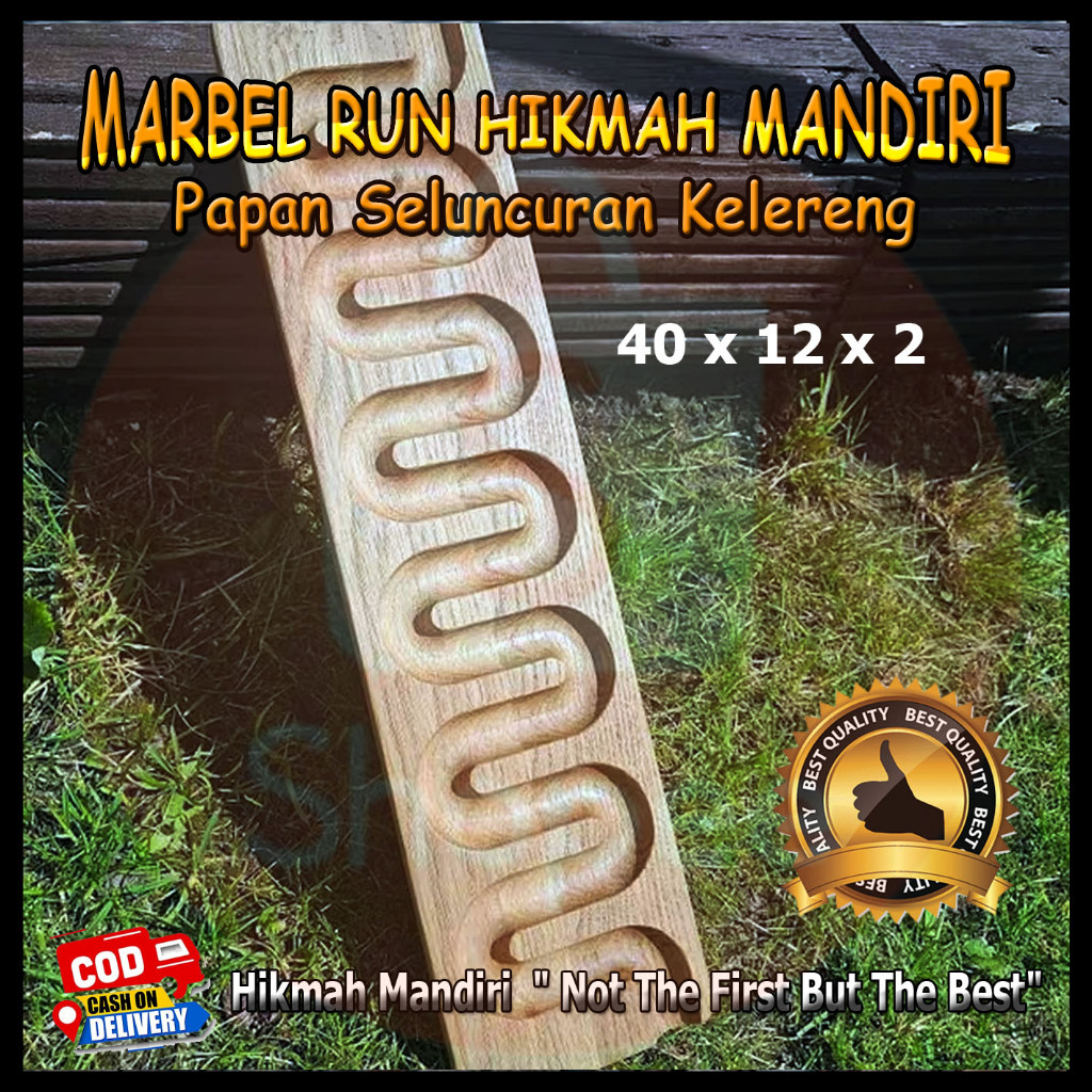 Marbel Run Track/ Seluncuran Kelereng Tipe SS / Hikmah Mandiri