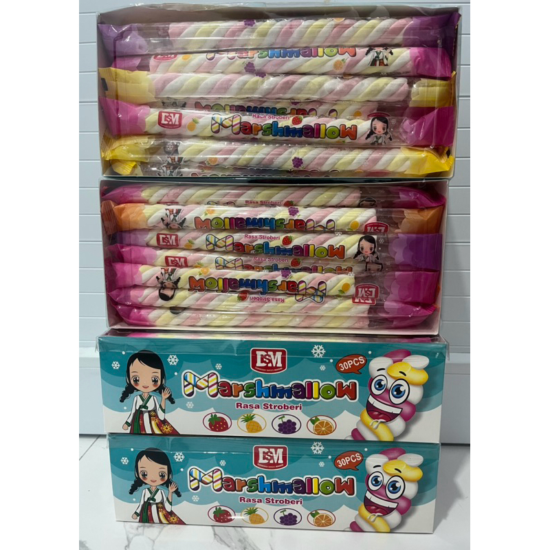 

MARSHMALLOW TALI RASA STROBERI ISI 30 PCS