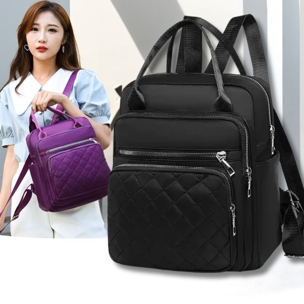 FLASH SALE 12.12 - MODEL CHIBAO TAS RANSEL WANITA PUNGGUNG BACKPACK MULTIFUNGSI UKURAN BESAR UNTUK L