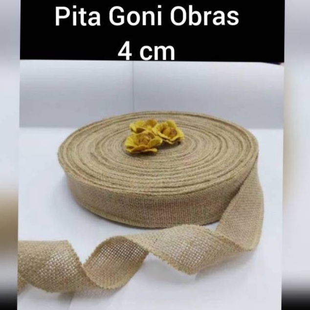 1 ROLL  PITA GONI OBRAS  PITA KAIN GONI KARUNG GONI  HIASAN MAHAR RUSTIC DECOR