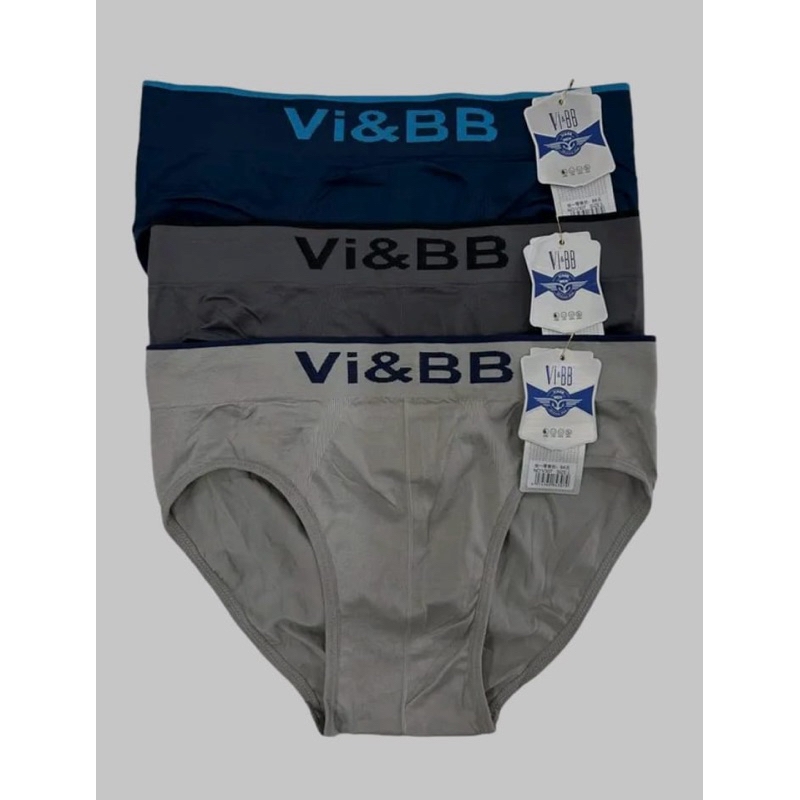 Grosir ( Isi 3 Pcs ) Celana Dalam Pria Dewasa Seamles Segitiga Rajut VI BB / Cd Premium Baha Adem Ha