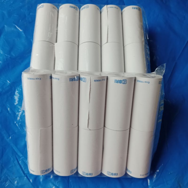 

Kertas thermal BRI ukuran 57x30mm paket 10 roll