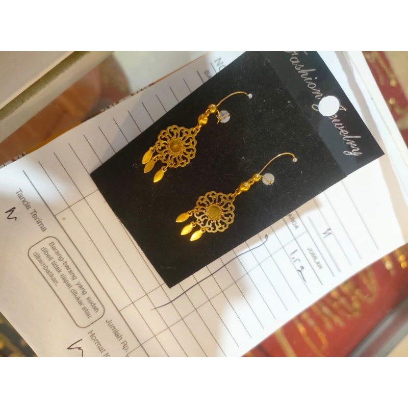 perhiasan 23k cover emas asli 23k+18k+anti korosi