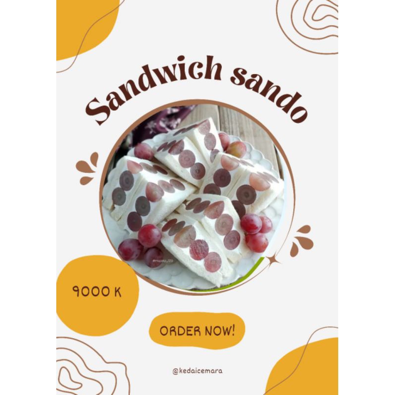 

Sandwich Sando hanya 9k