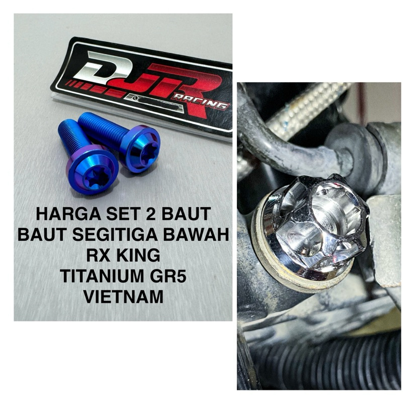 BAUT SEGITIGA BAWAH RX KING RXKING TITANIUM GR5 original VIETNAM