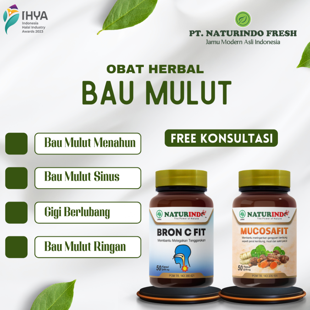 Obat Penghilang Bau Mulut dan Nafas Bau Obat Bau Mulut Penyegar Nafas Naturindo
