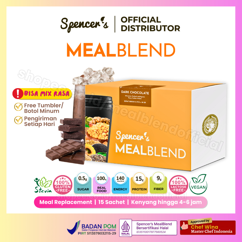 

Spencer's MealBlend – Multigrain Meal Replacement Minuman Diet Asam Lambung GERD Aman Meal Blend