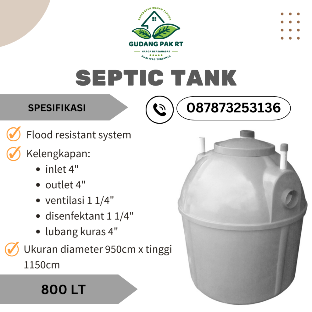 SEPTIC TANK 800 LT