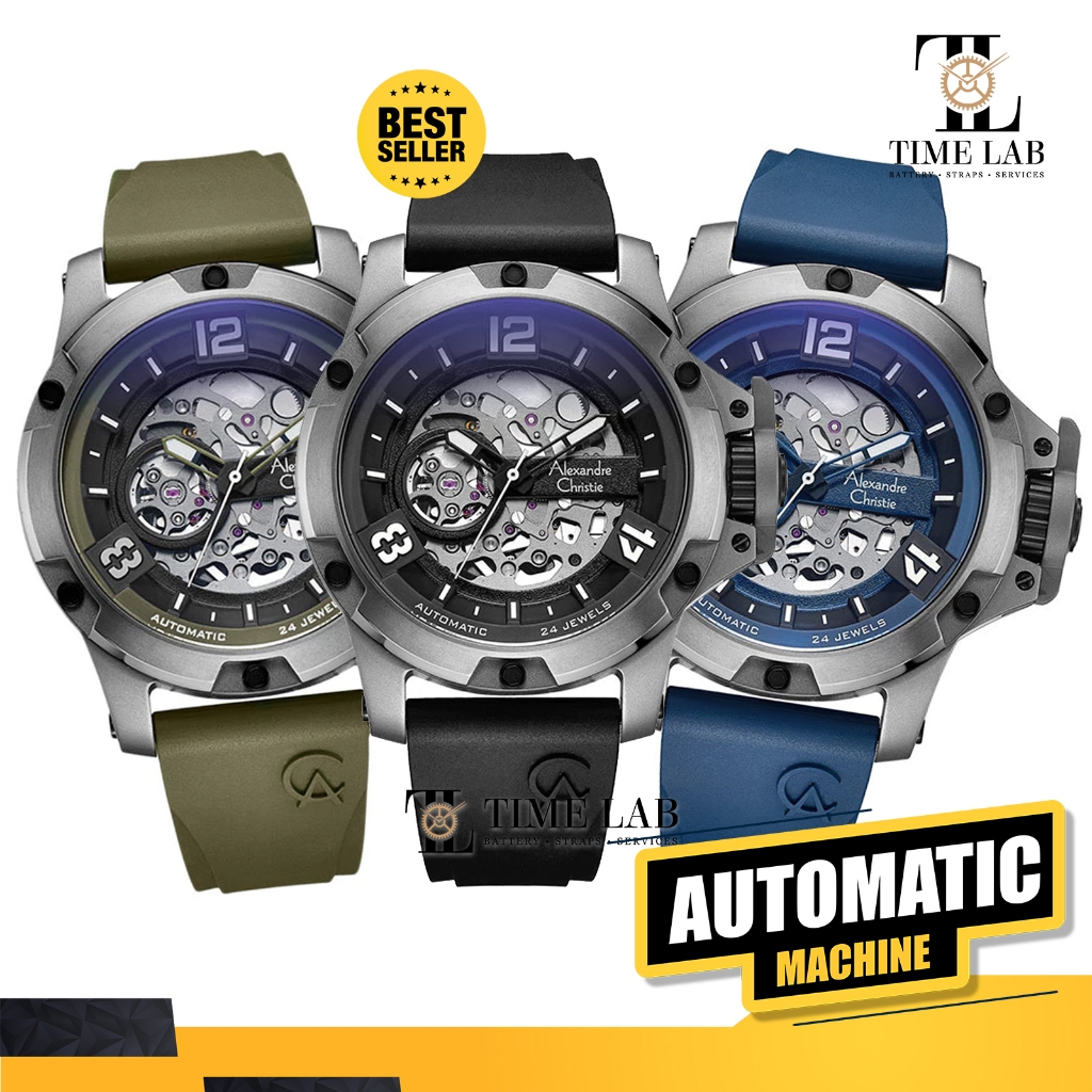 JAM TANGAN PRIA ALEXANDRE CHRISTIE AC 6295 / AC6295 MTR AUTOMATIC ORIGINAL 100%