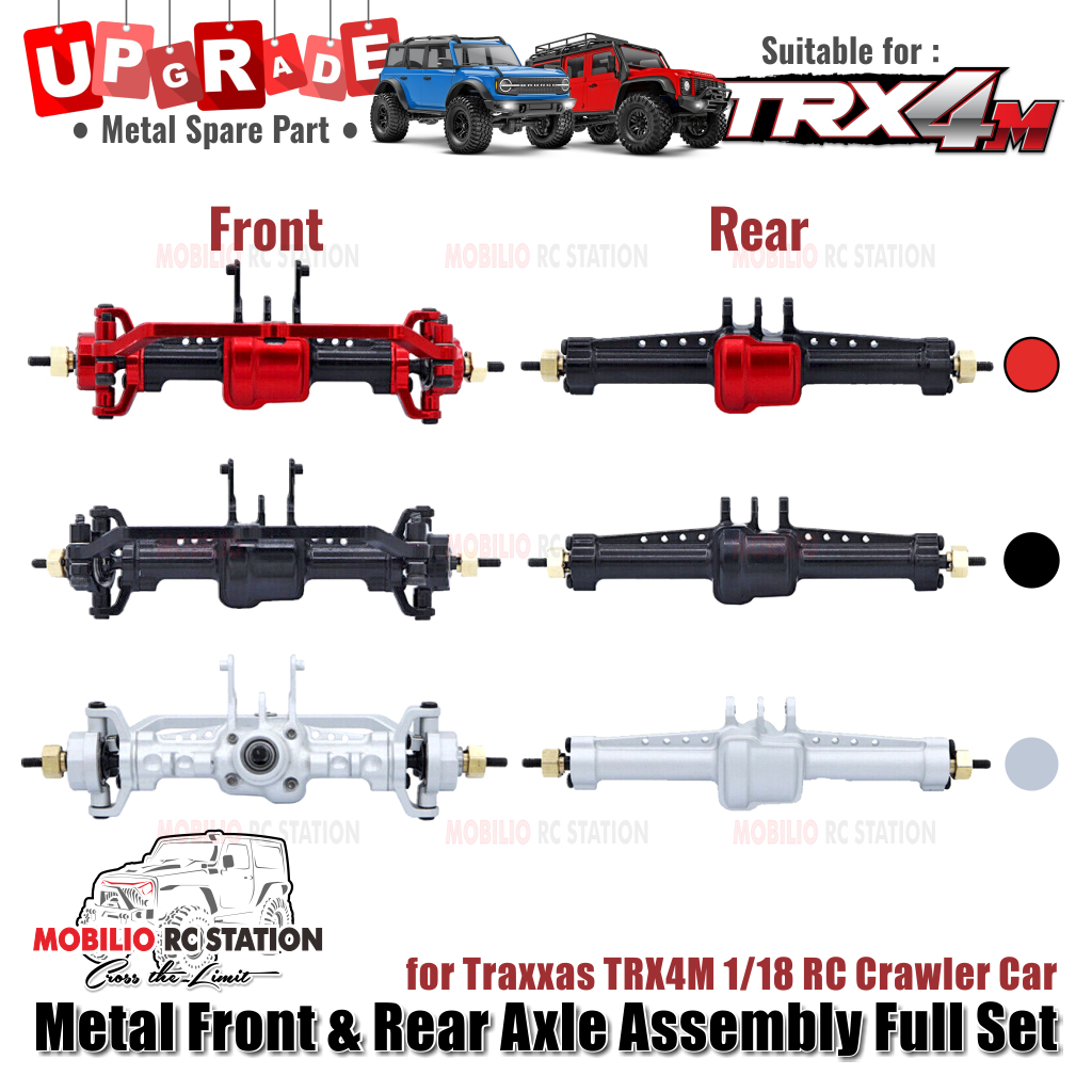 Upgrade Part Metal Axle Assembly Full Set for Traxxas TRX4M RC Crawler