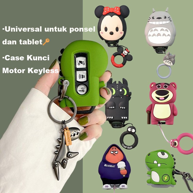 HI store Case Kunci Motor Keyless / Cover Key Motorcycle Honda Yamaha PCX NMAX Vario Scoopy Fazzio A