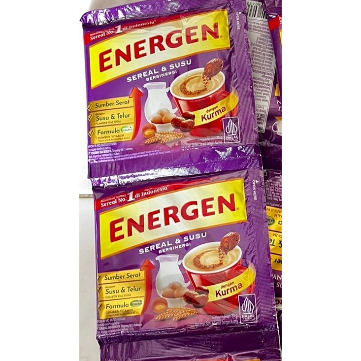 

Energen Kurma ( Harga 1 renteng isi 5 sachet x 34 gr )