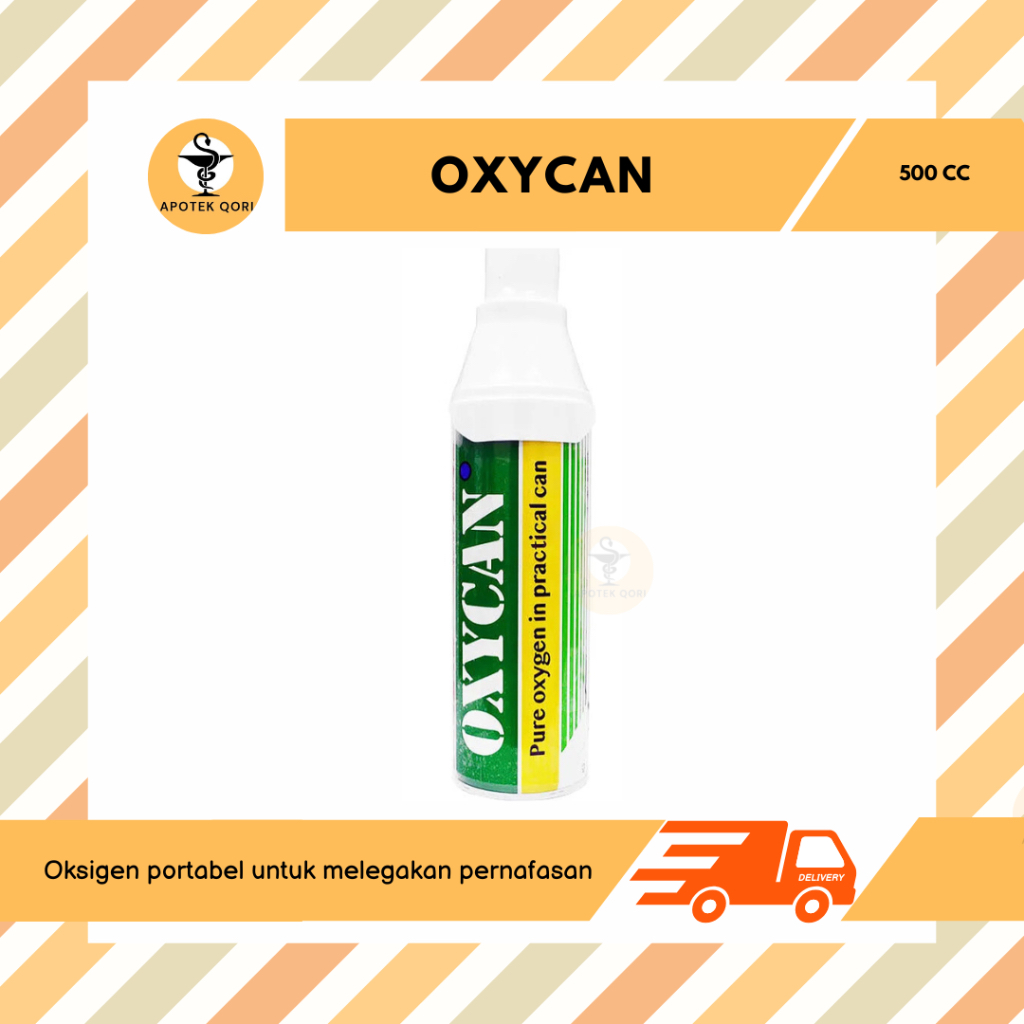 OXYCAN REGULAR HIJAU OKSIGEN PORTABLE ALAT BANTU PERNAFASAN