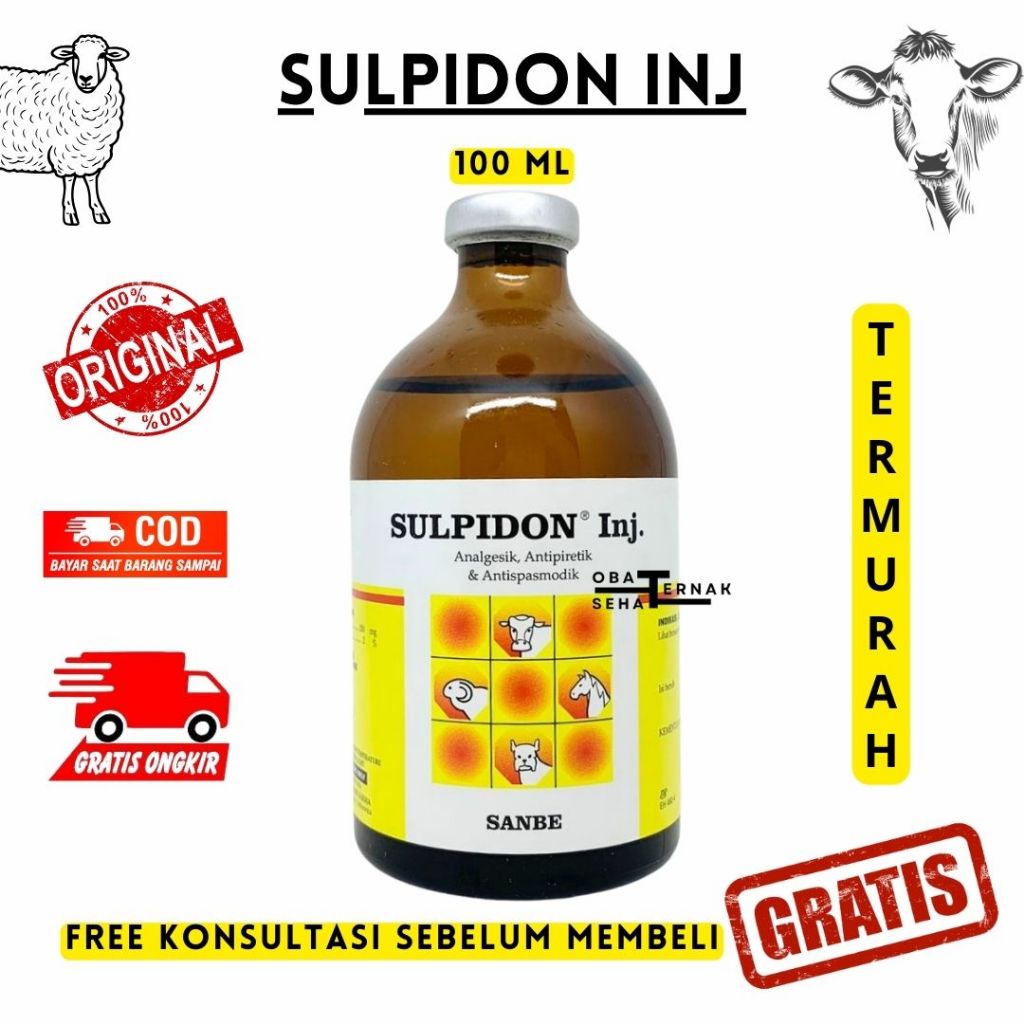 Sulpidon Inj. 100Ml Termurah - Obat Pereda Sakit Hen Gesik Ipiretik Ispasmodik