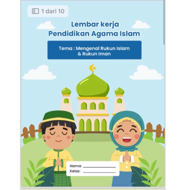 Printable Islami / Lembar kerja Tema islam Rukun islam dan Rukun Iman