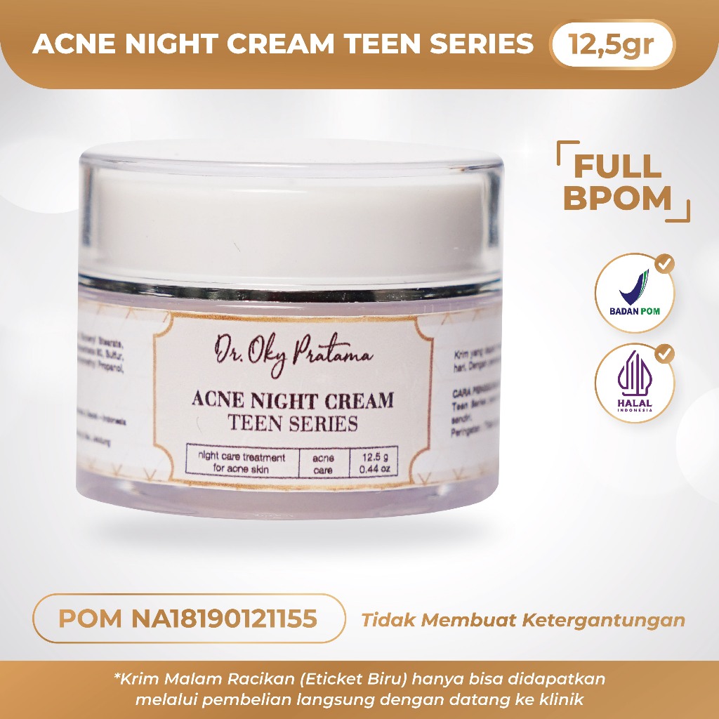 [ BUY 1 FREE 1 ] Bening's Acne Night cream Teen Series