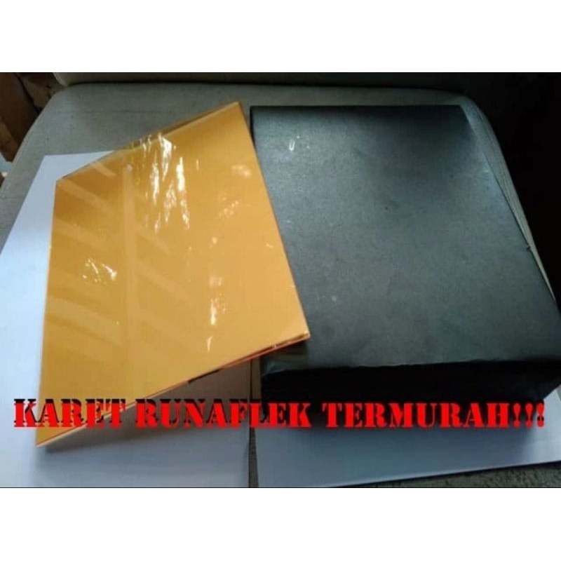 karet stempel runaflek murah / bahan stempel runaflek 1 plano
