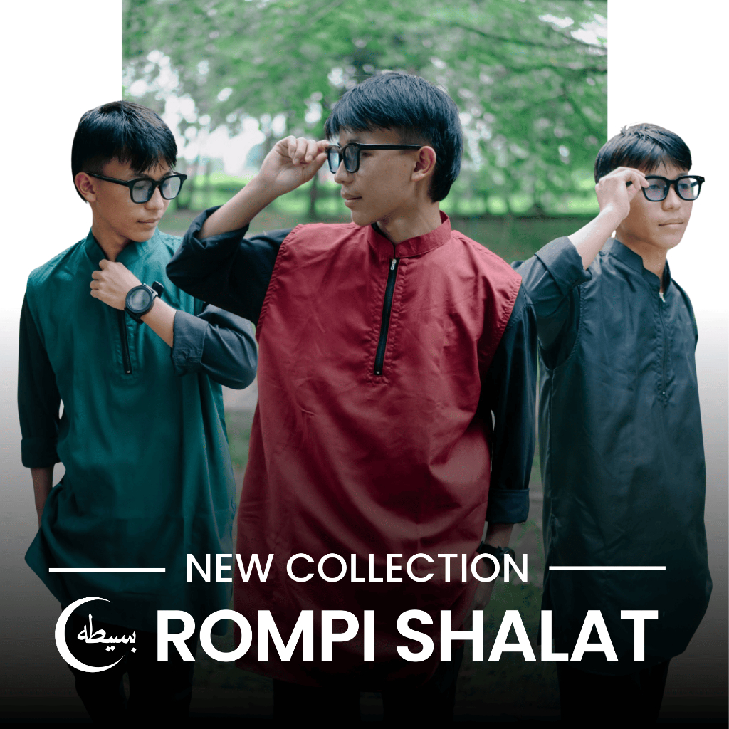 BAJU ROMPI SHOLAT PRIA DEWASA FULL KATUN PREMIUM TERBARU / BAJU MUSLIM PRIA / BAJU KOKO PRIA