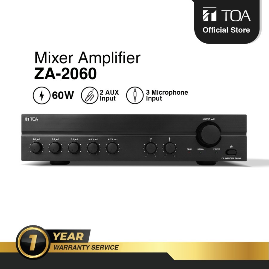 TOA ZA-2060 Mixer Amplifier 60 W / ampli toa 60w za2060 za 2060