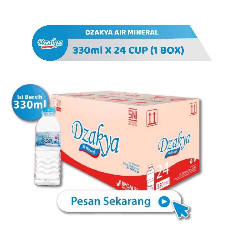 

AIR MINERAL DZAKYA BOTOL / 1 KARTON
