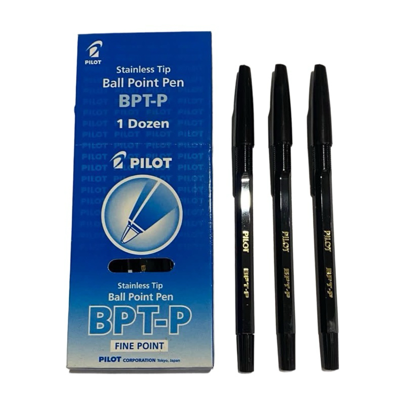(12 Pcs) Pulpen Pilot 1 Pack BPT-P Ball Point Pen 1 Lusin