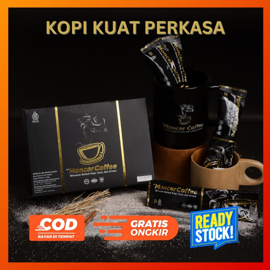 

Monceer Coffee Original Kopi Stamina Pria Kuat Tahan Lama Penambah Gairah Berhubungan Intim BPOM
