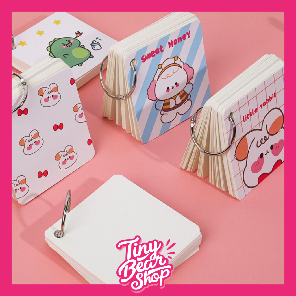 

[Tiny Bear] COD Mini Notebook Ring Random Mini Buku Tulis Kecil isi 80 Lembar Praktis Kiyomi