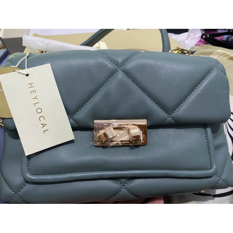 Preloved Tas Hey local id London Bag Teal
