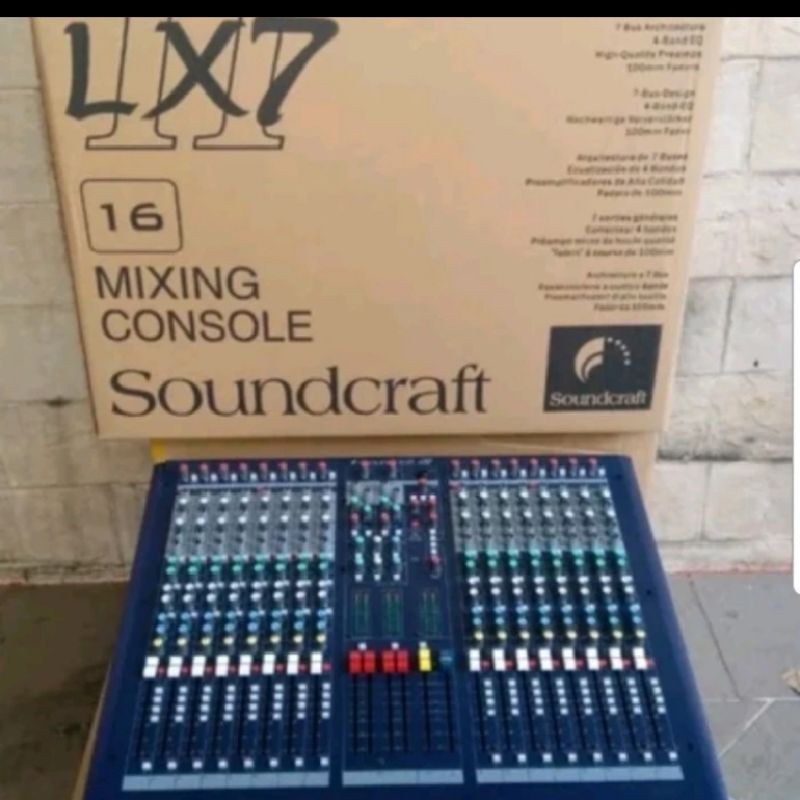 Mixer audio soundcraft LX7 16ch lx 7 16channel baru