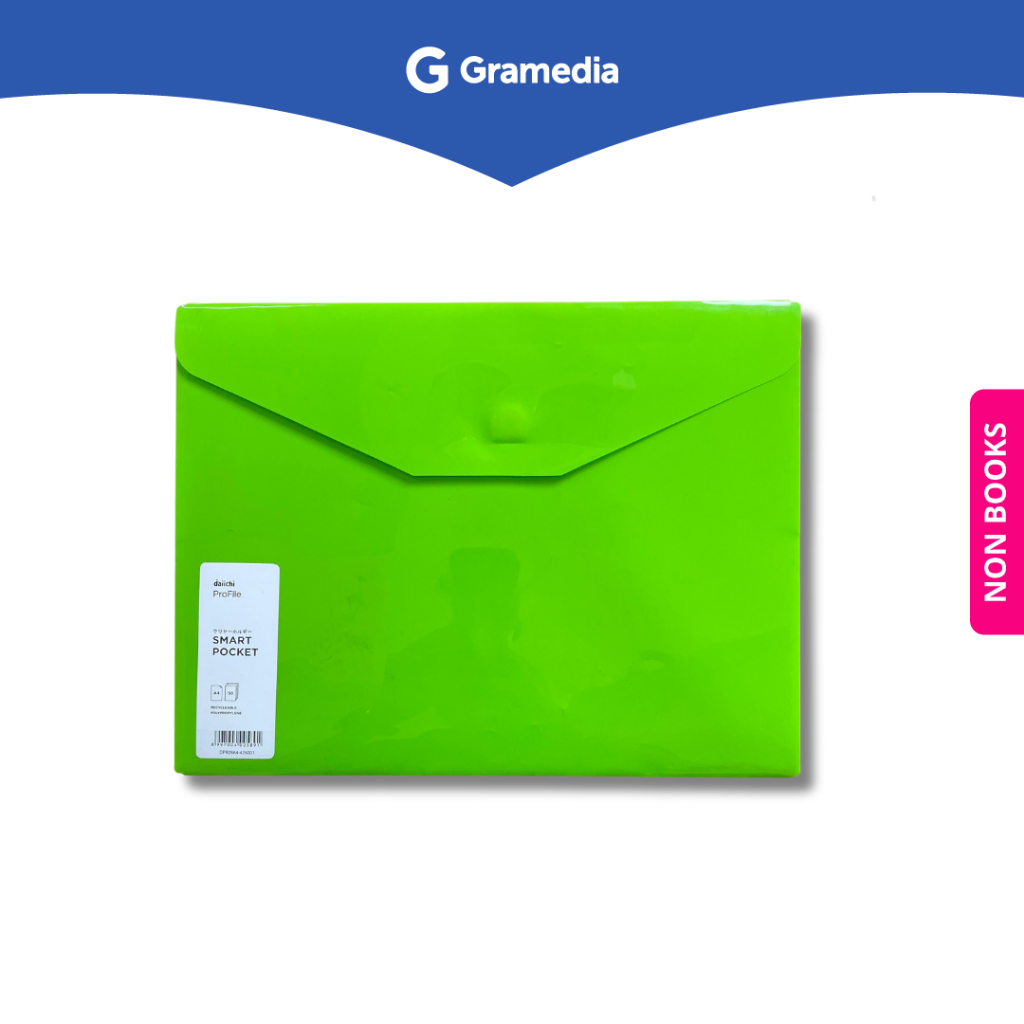 

Gramedia Depok - DSCT DAIICHI SMART POCKET A4 PROFILE LIGHT GREEN DPR09A44260