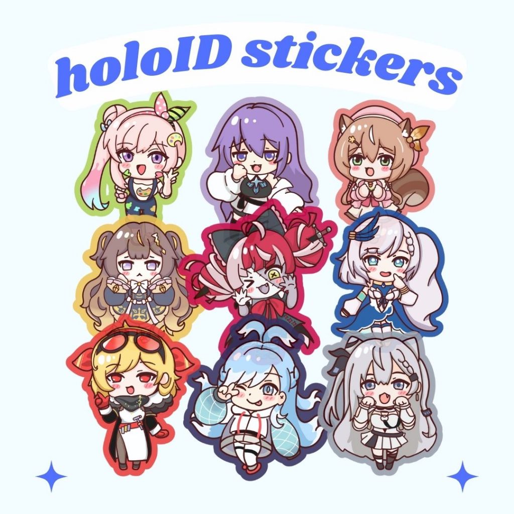 

[pimpishop] Stickers Hololive / Holoid ANTI AIR High Quality VINYL + Doff Satin / Sticker Laptop Anime