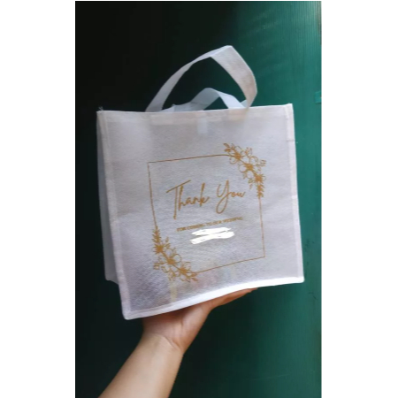 

TAS SPUNBON CUSTOM SABLON 1 SISI 1 WARNA / TAS BINGKISAN / TAS TASYAKURAN / TAS PERNIKAHAN