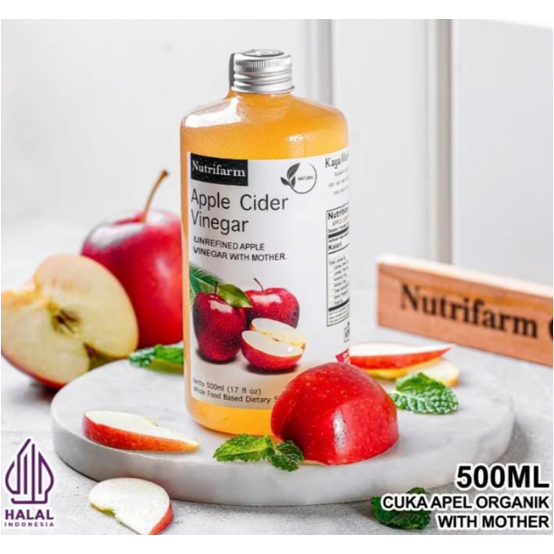 

CUKA APEL ORIGINAL 500ML 1 PCS / APPLE CIDER VINEGAR WITH MOTHER