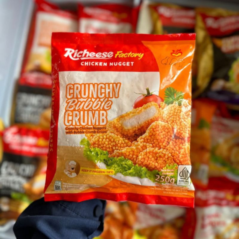 

Richeese factory chiken nugget cruncy bubble crumb 250 g