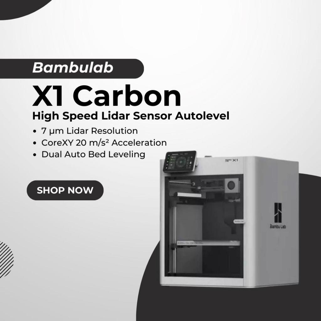 Bambulab X1 Carbon CoreXY 3D Printer High Speed Lidar Sensor Autolevel