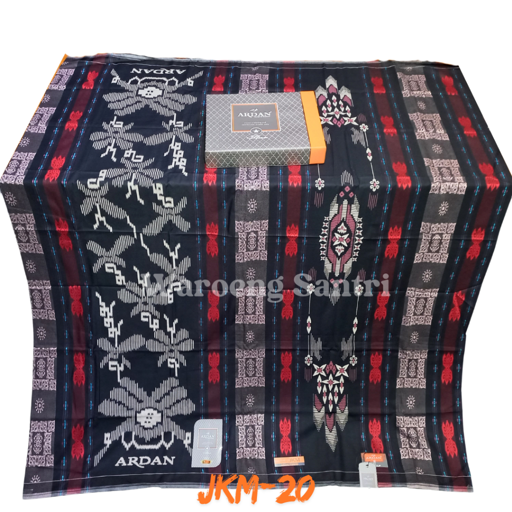 Sarung Ardan Star Gold Black Series JKM (Jacquard Kembang) New Motif