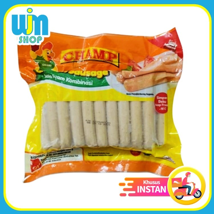 

Sosis Ayam Champ 1kg - 40 Batang Frozen Food WJM Shop Makassar