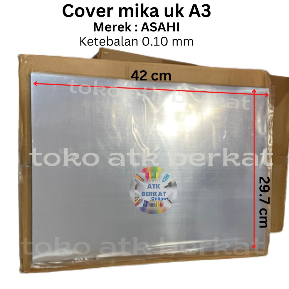 

KODE Y6WSS Cover mika plastik jilid 1 mm Uk A3