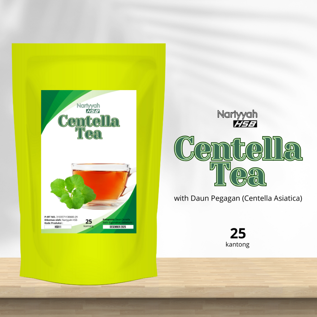 

Nariyyah HSB - Teh Centella untuk Sakit Tenggorokan dan Melancarkan Peredaran Darah