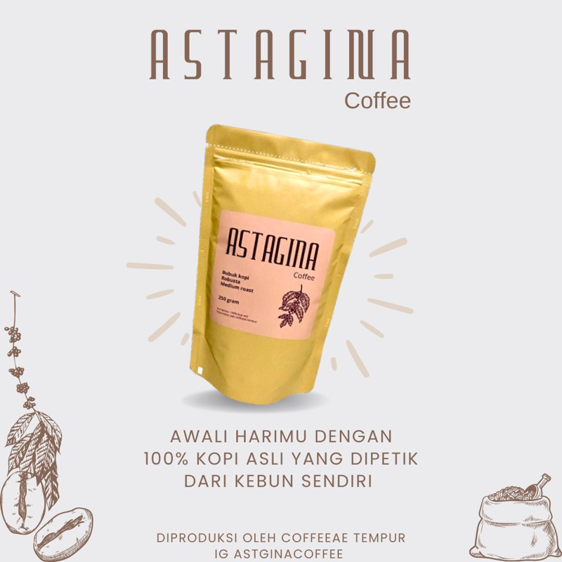 

kopi bubuk astagina coffee 250 gram dan 100 gram