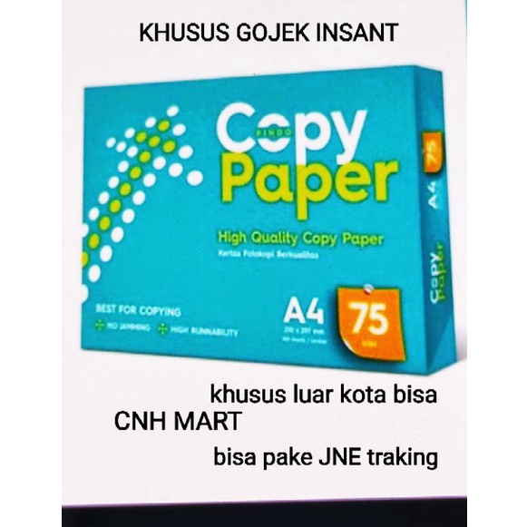 

KODE ZVNTO Copy paper A4 75 gram Kertas Fotocopy Copy Paper A4 75 Gram
