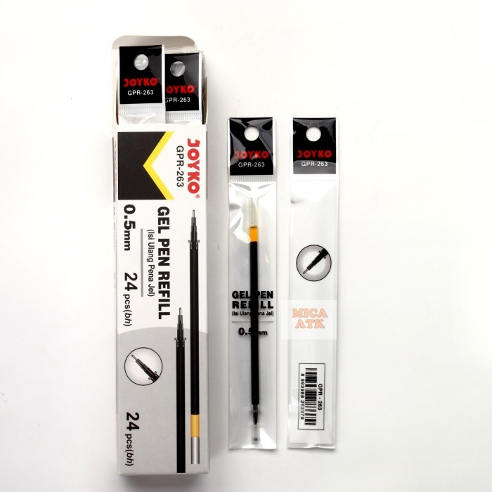 

Refill Gel Pen Joyko GPR-263 For JK-100NT 0.5mm Hitam / Per Box 24 Pcs