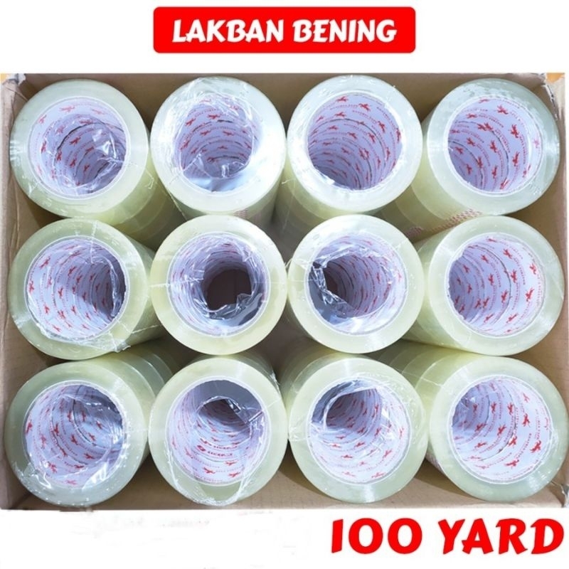 

Lakban Coklat - Bening KSATRIA Tape 100 Yard - Satuan