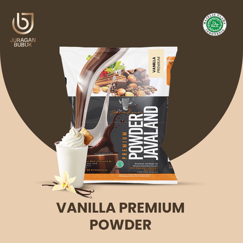 

PREMIUM Vanilla Powder Drink Bubuk Minuman Rasa Vanilla PREMIUM 1kg Javaland