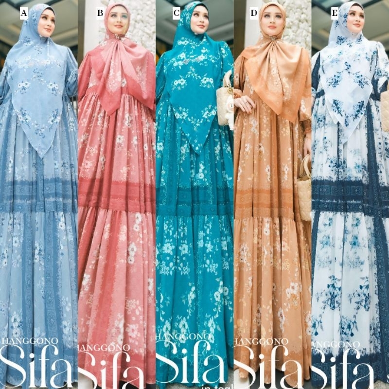 Sifa Series Dress Scraft Khimar Syari by Agoest Hanggono