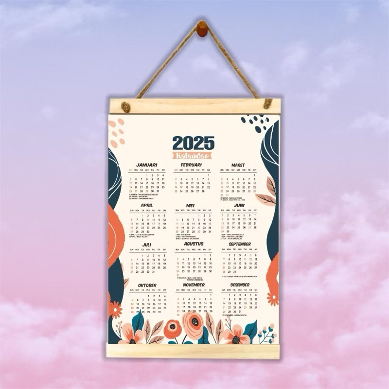 

Kalender 2025 Figura Kayu Minimalis / Aesthetic