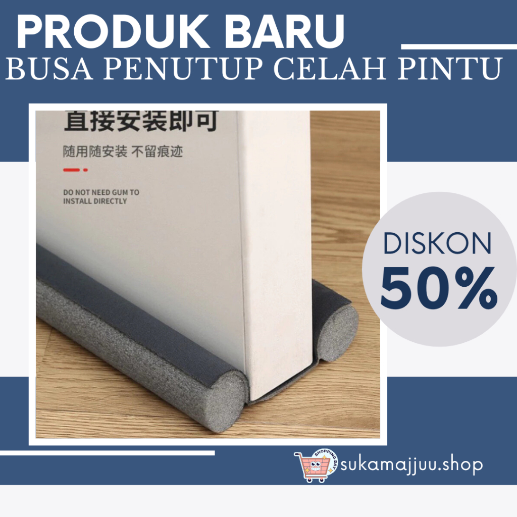 Sponge Penghalang Debu Angin Kecoa Serangga||BUSA PENUTUP CELAH LUBANG BAWAH PINTU/JENDELA 90cm
