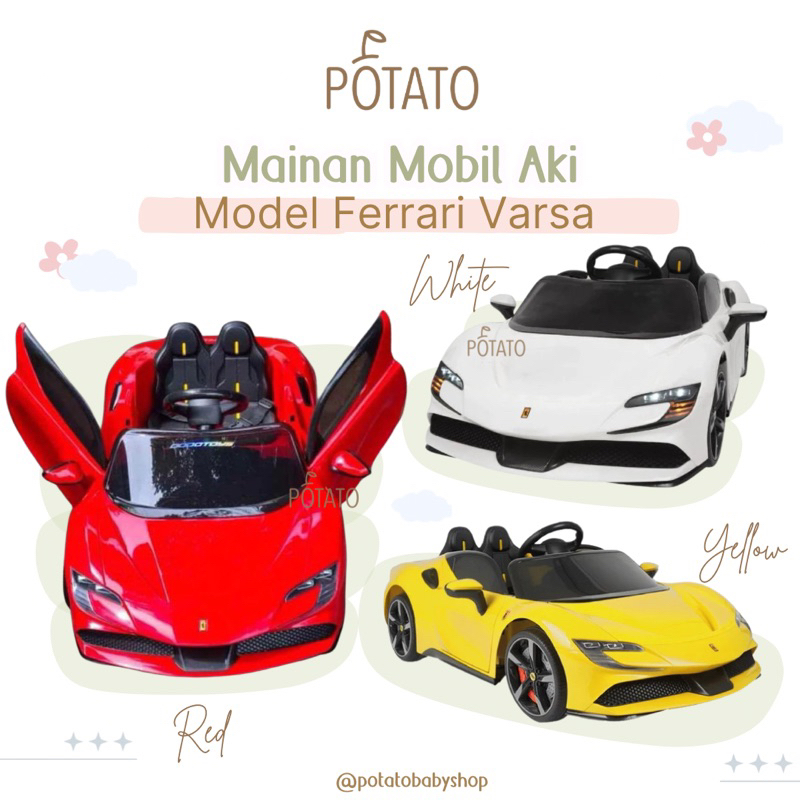 Mainan Anak Mobil Aki Varsa Ferrari M6188